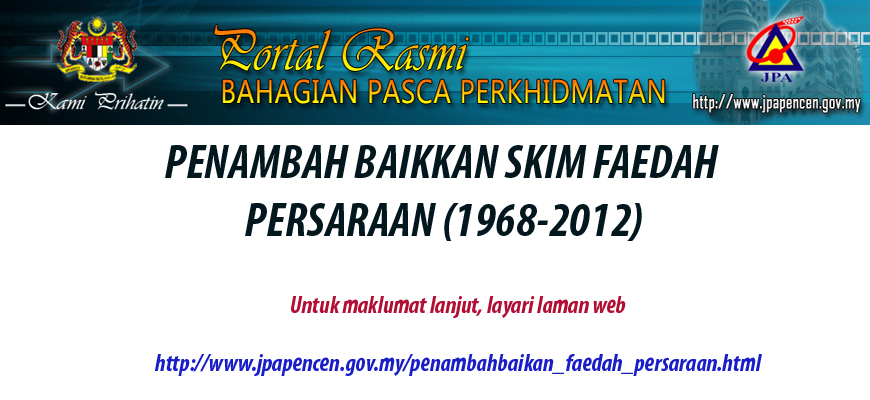 PENAMBAH BAIKKAN SKIM FAEDAH PERSARAAN (1968-2012)